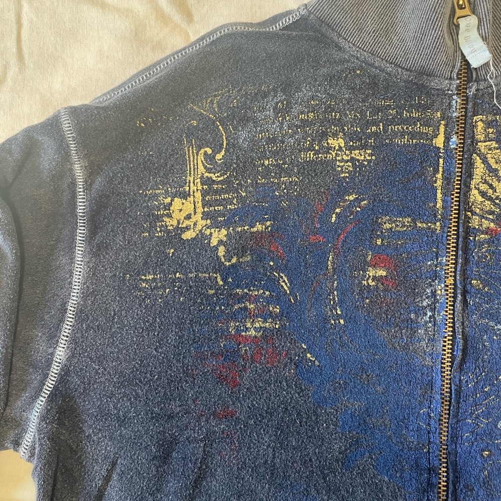 Vintage Blue Zip Up - Picture 2 of 12